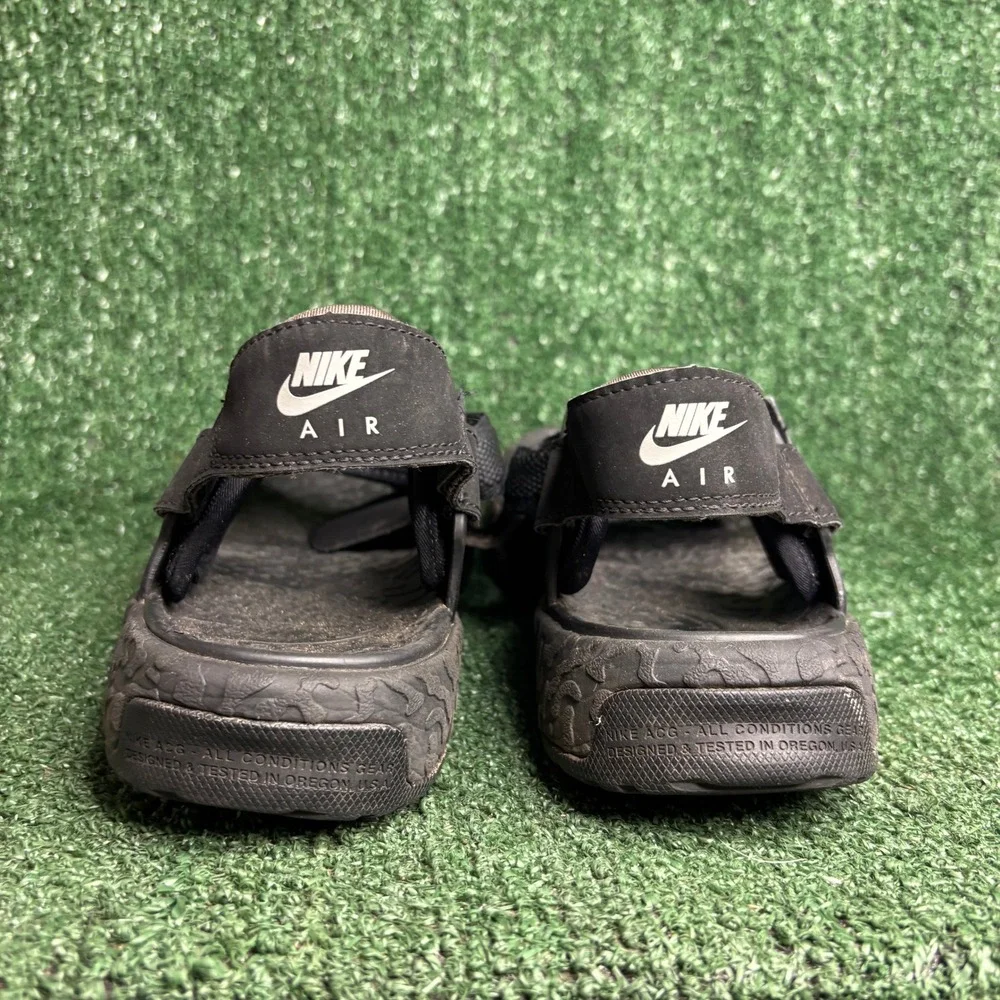 Nike ACG Air Deschutz Hiking Trail Gorpcore Athletic Sandals Black Mens Size 13